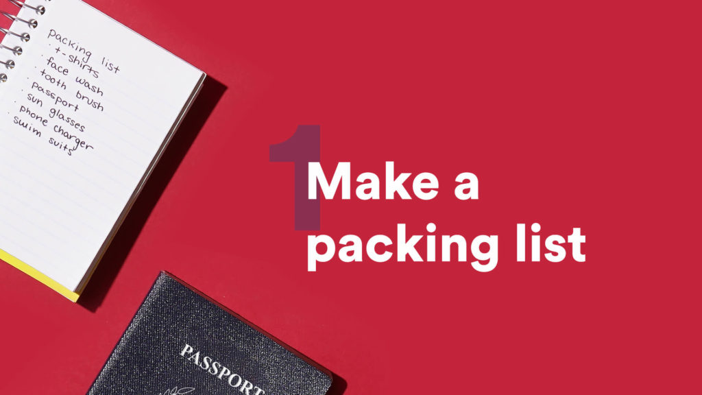 Make a Packing List