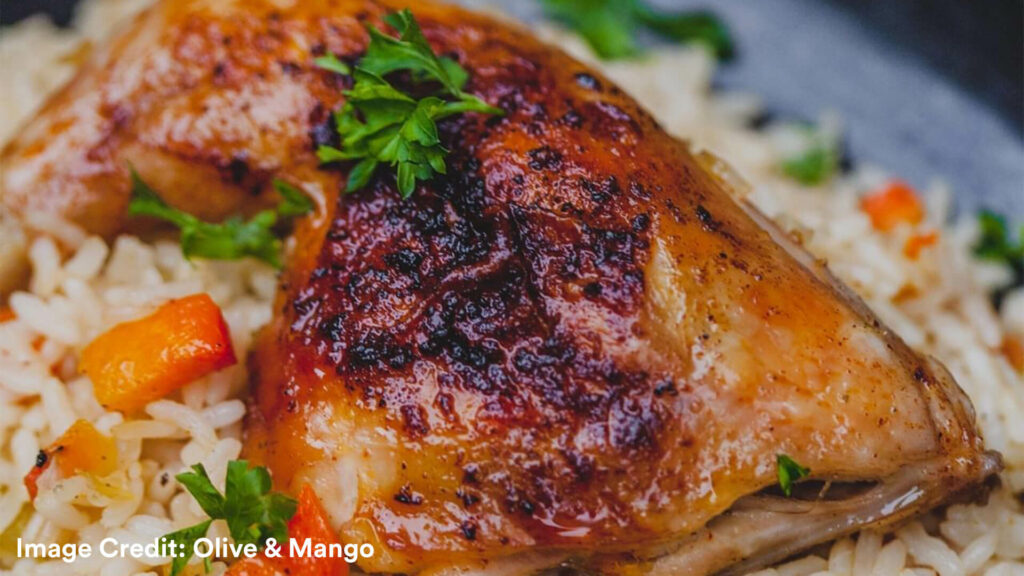 Roasted Chicken & Rice by Olive & Mango