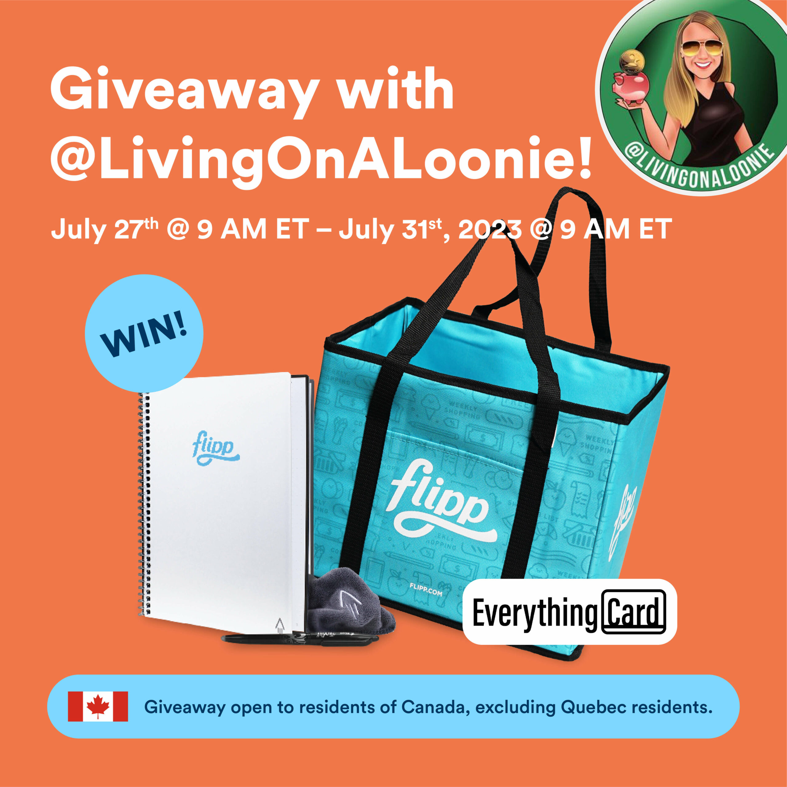 July 27–31 Favourite Deal Giveaway Canada