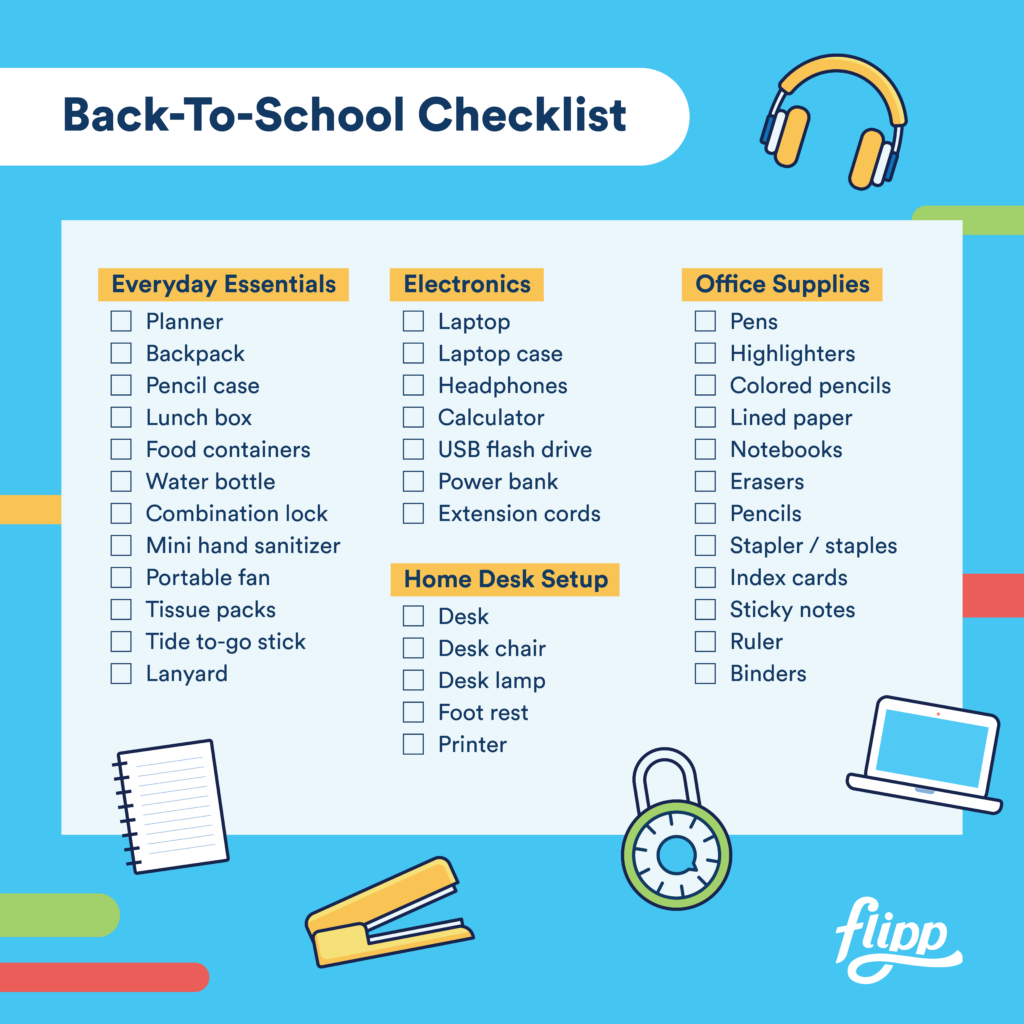 back-to-school checklist