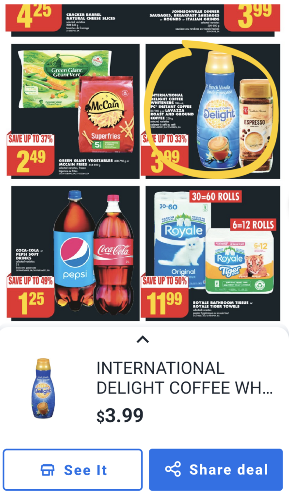 Deal to price match at Real Canadian Superstore using Flipp app